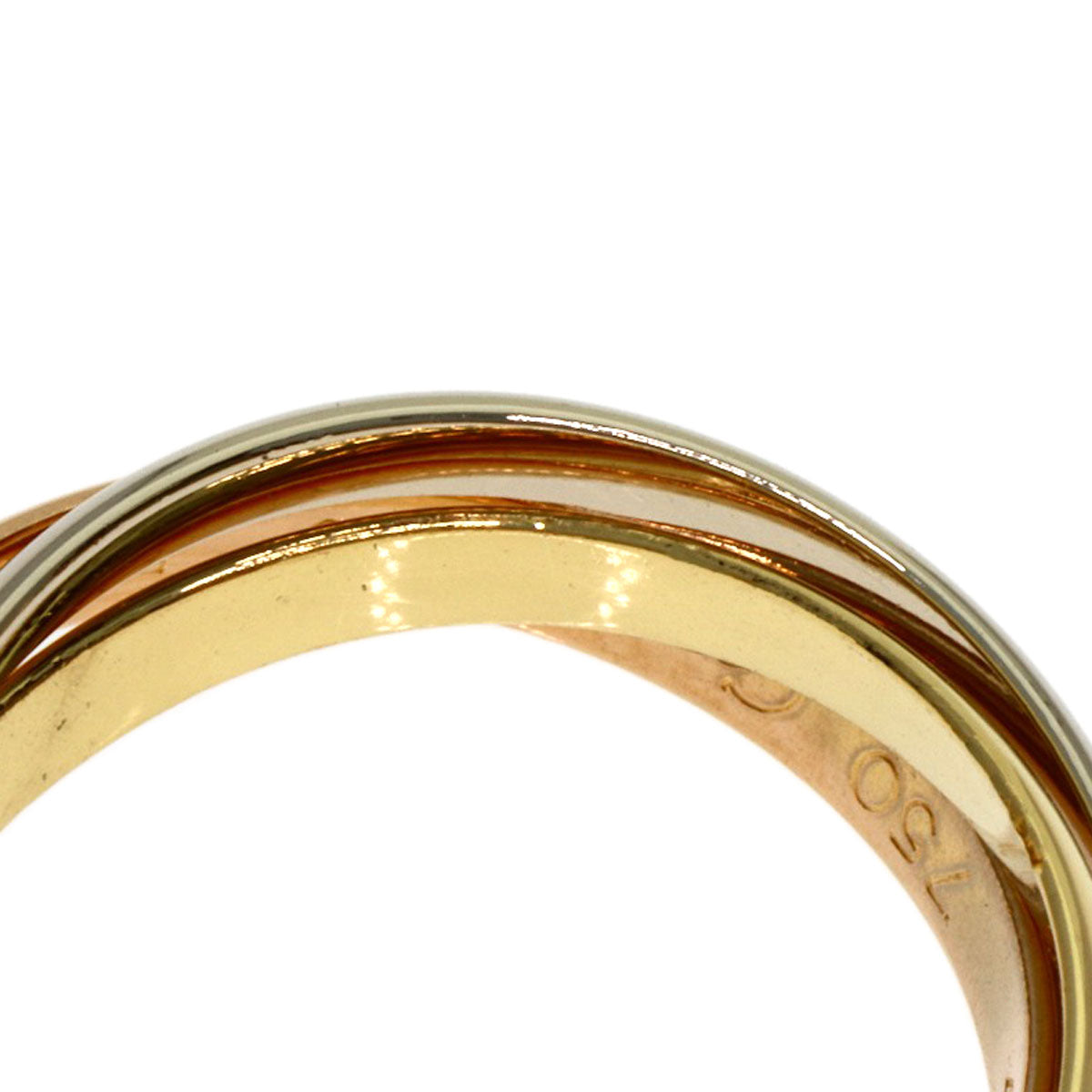 CARTIER Trinity SM #49 Ring K18 Yellow Gold K18 White GoldLadies [Used]