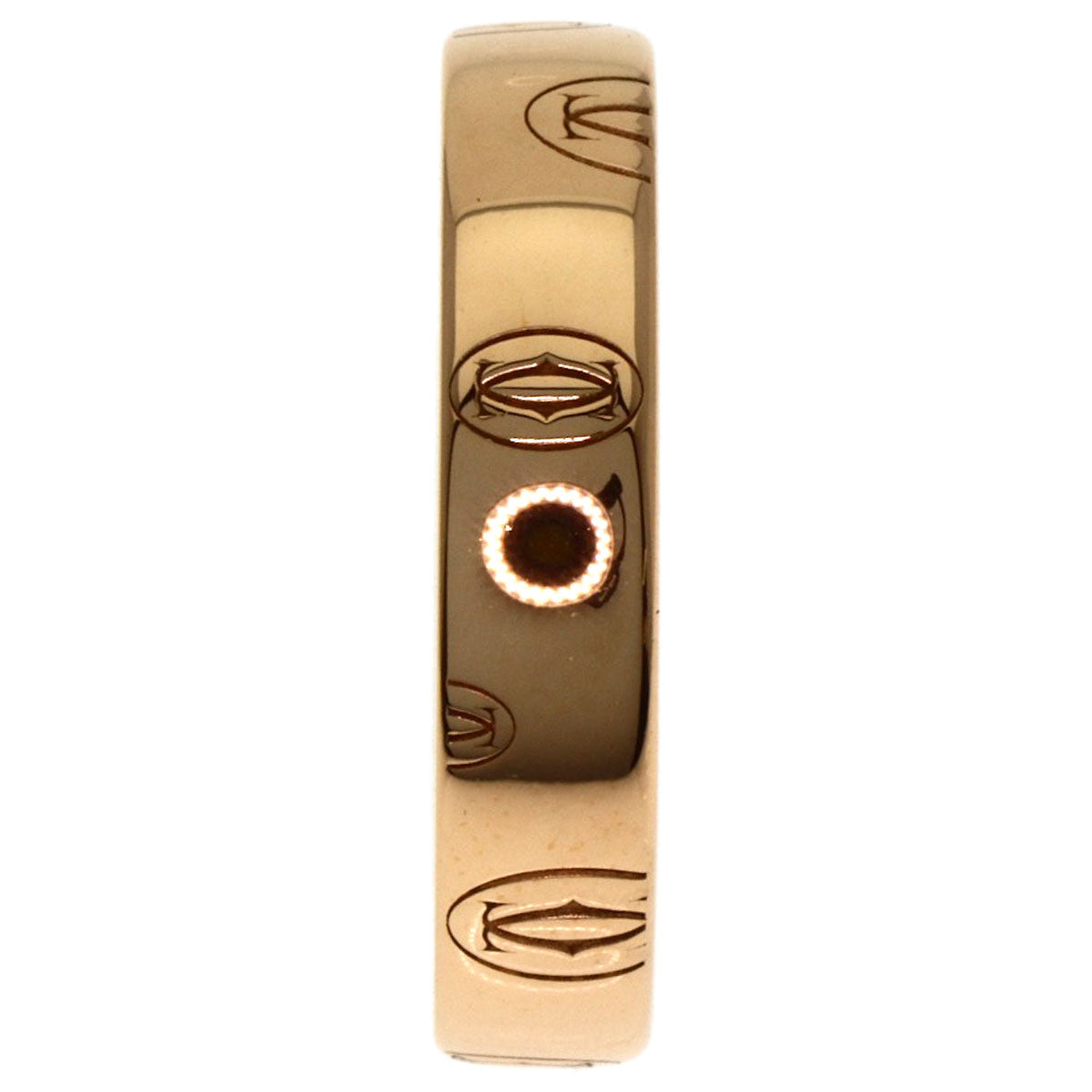 CARTIER Happy birthday # 50 Ring K18 Pink Gold Ladies [Used]