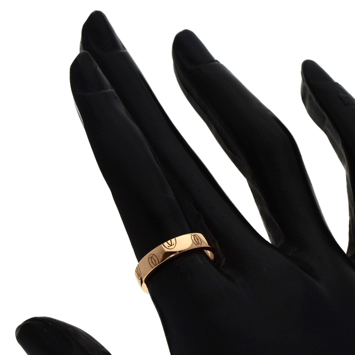 CARTIER Happy birthday # 50 Ring K18 Pink Gold Ladies [Used]