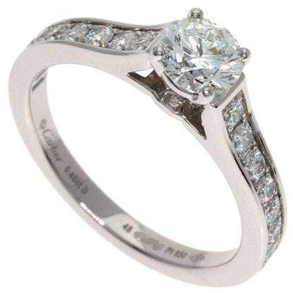 CARTIER Solitaire Diamond # 48 Ring Platinum PT950 Ladies [Used]