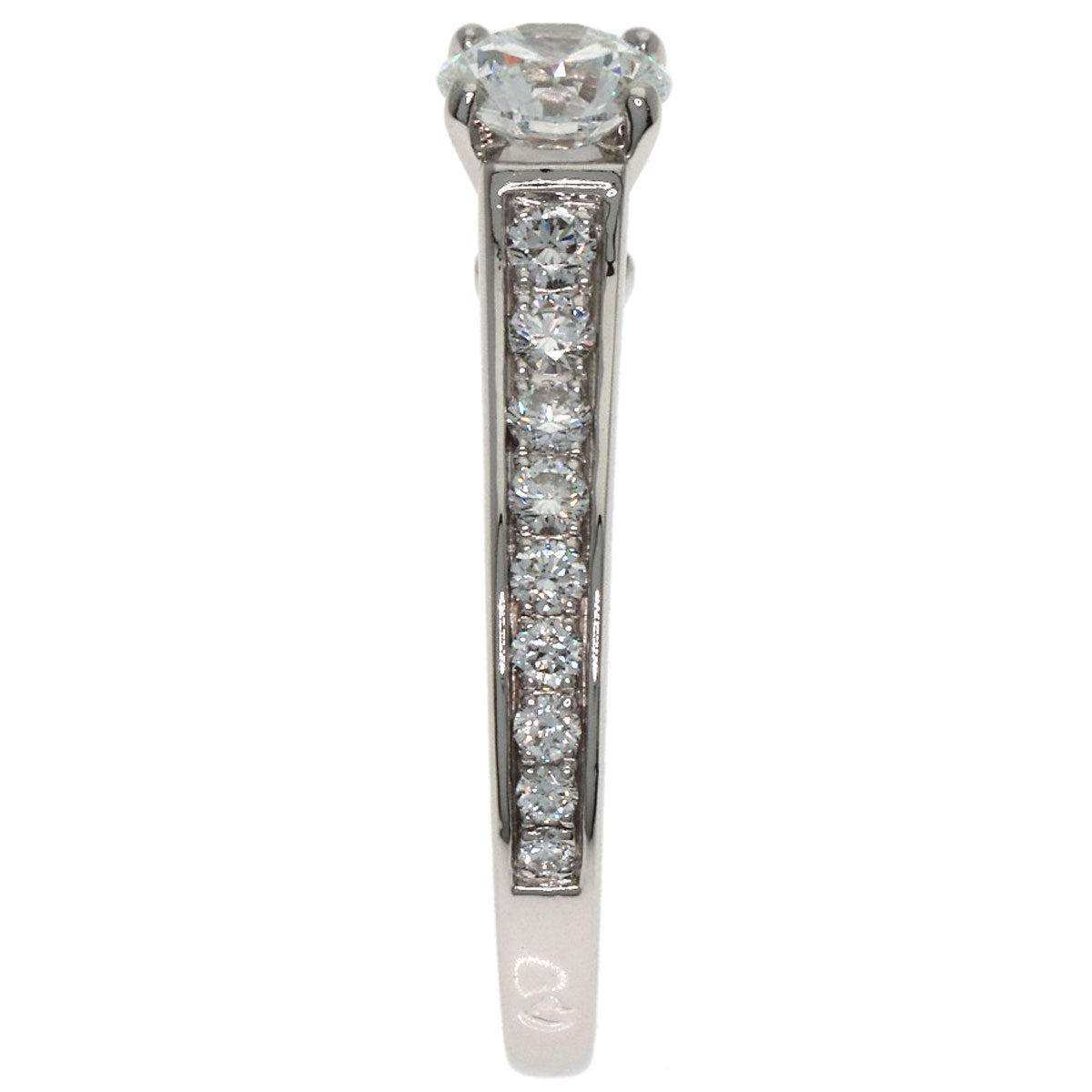 CARTIER Solitaire Diamond # 48 Ring Platinum PT950 Ladies [Used]