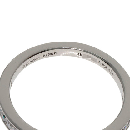 CARTIER Solitaire Diamond # 48 Ring Platinum PT950 Ladies [Used]