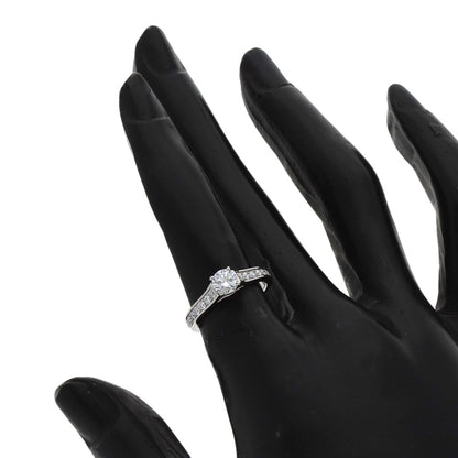 CARTIER Solitaire Diamond # 48 Ring Platinum PT950 Ladies [Used]