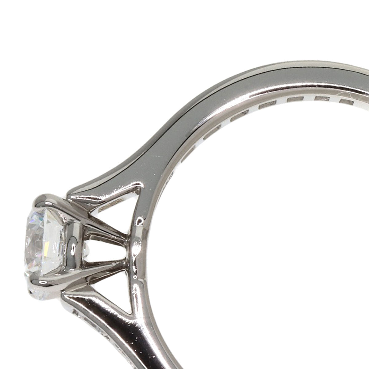 CARTIER Solitaire Diamond # 48 Ring Platinum PT950 Ladies [Used]