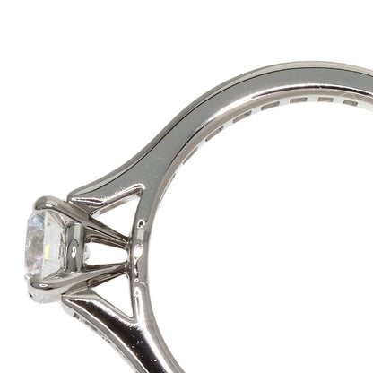 CARTIER Solitaire Diamond # 48 Ring Platinum PT950 Ladies [Used]