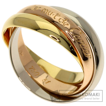 CARTIER Trinity #51 Ring K18 Yellow Gold K18 White GoldLadies [Used]