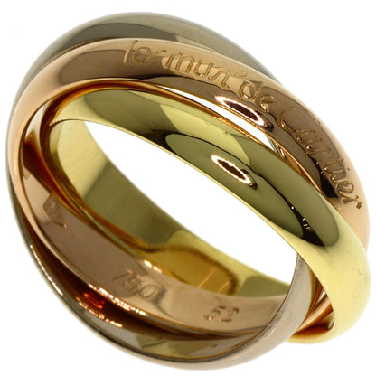 CARTIER Trinity #52 Ring K18 Yellow Gold K18 White GoldLadies [Used]