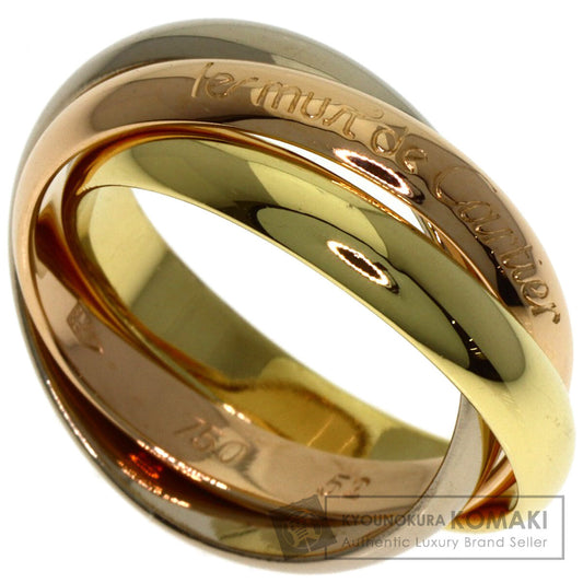 CARTIER Trinity #52 Ring K18 Yellow Gold K18 White GoldLadies [Used]