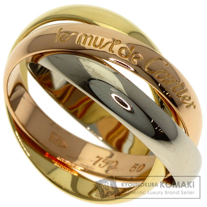 CARTIER Trinity #50 Ring K18 Yellow Gold K18 White GoldLadies [Used]