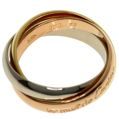 CARTIER Trinity #50 Ring K18 Yellow Gold K18 White GoldLadies [Used]