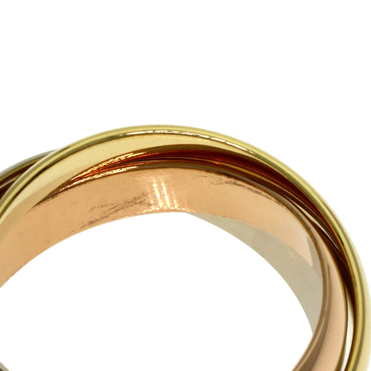 CARTIER Trinity #50 Ring K18 Yellow Gold K18 White GoldLadies [Used]