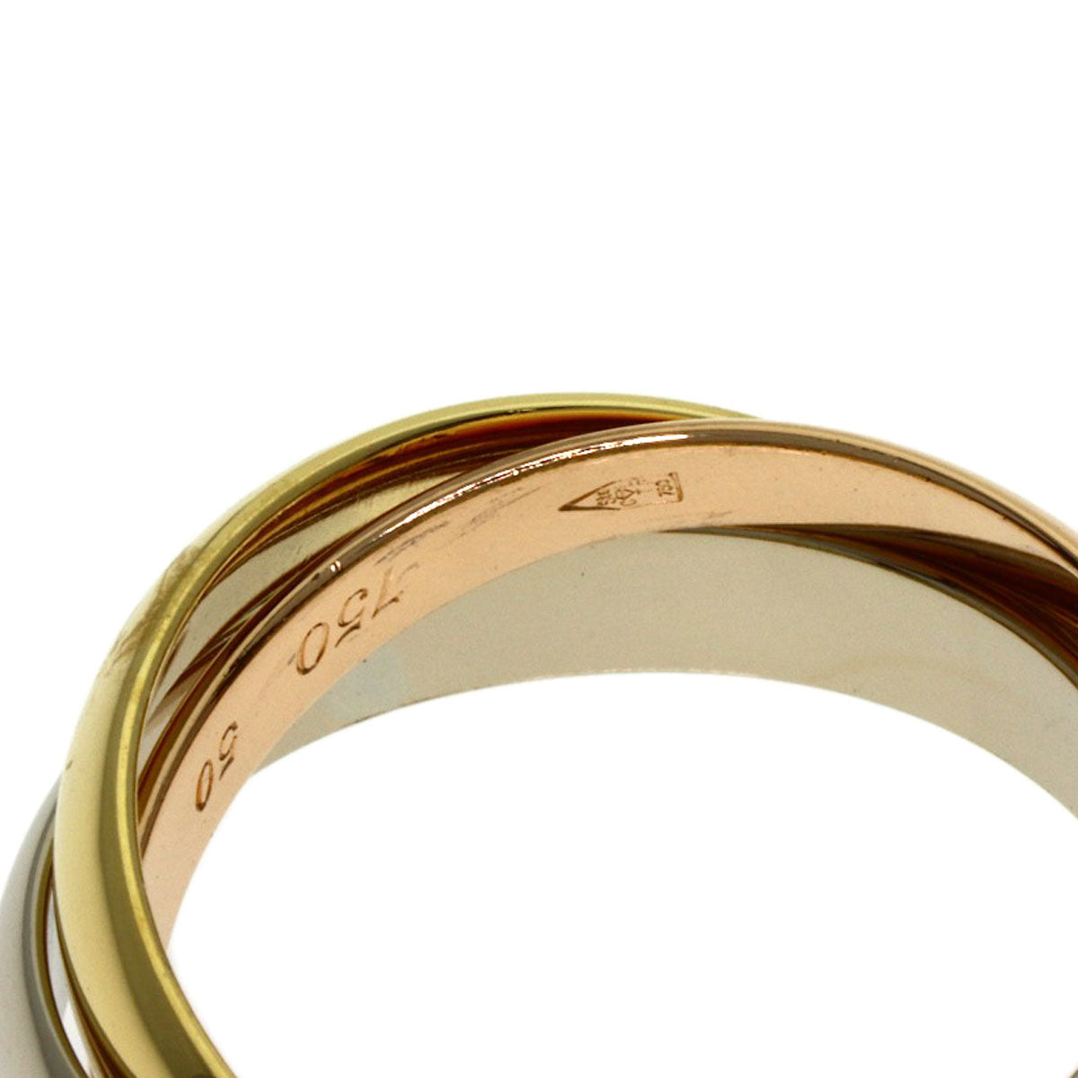CARTIER Trinity #50 Ring K18 Yellow Gold K18 White GoldLadies [Used]