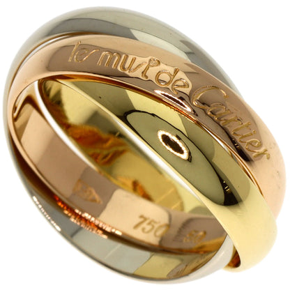 CARTIER Trinity #50 Ring K18 Yellow Gold K18 White GoldLadies [Used]