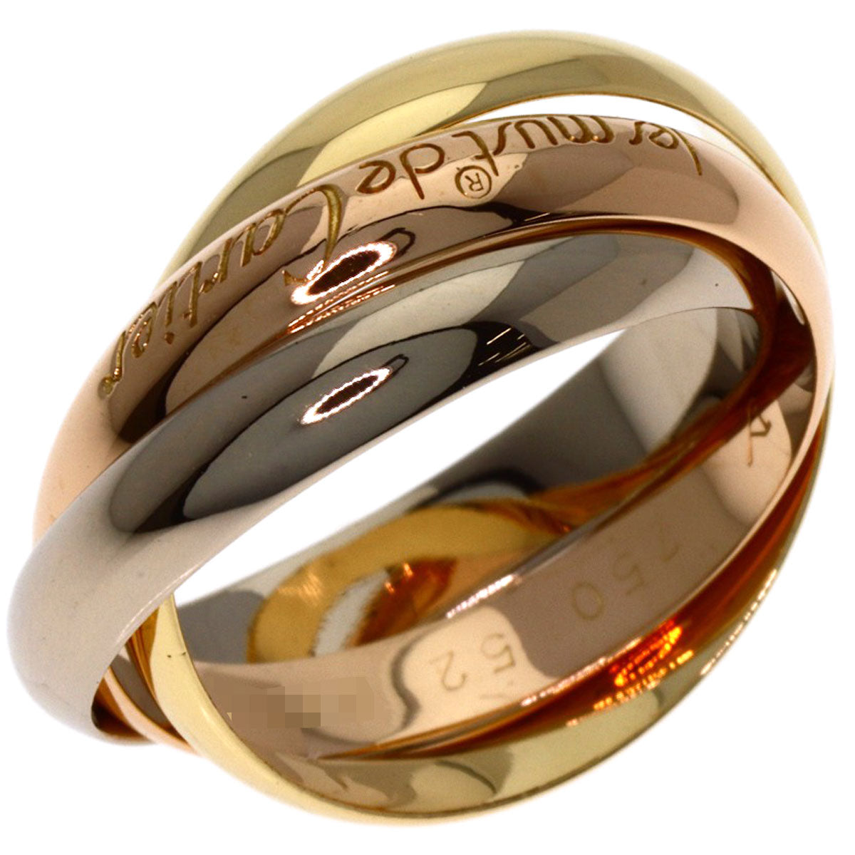 CARTIER Trinity #52 Ring K18 Yellow Gold K18 White GoldLadies [Used]