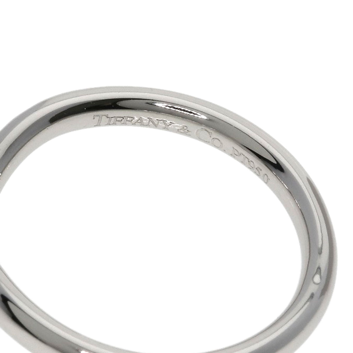 TIFFANY&Co. Curved band Diamond Ring Platinum PT950 Ladies [Used]