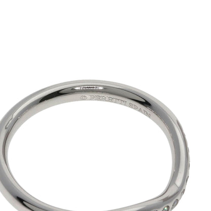 TIFFANY&Co. Curved band Diamond Ring Platinum PT950 Ladies [Used]