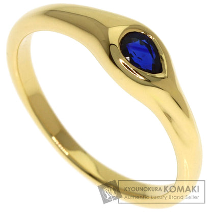 TIFFANY&Co. Pear-shaped sapphire Ring K18 Yellow Gold Ladies [Used]