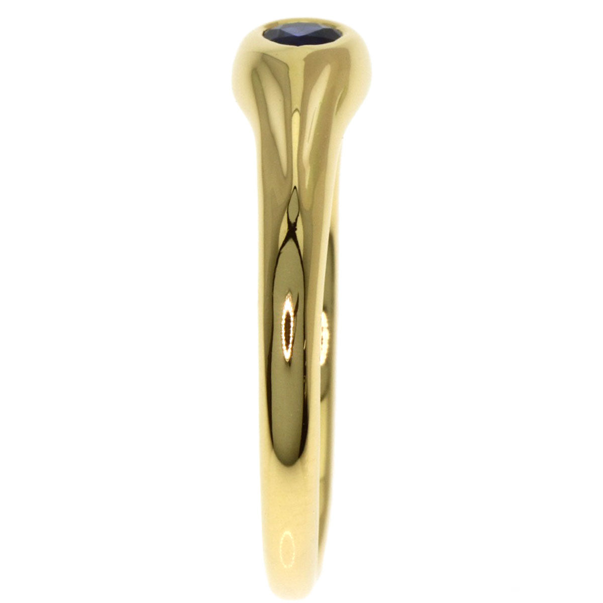 TIFFANY&Co. Pear-shaped sapphire Ring K18 Yellow Gold Ladies [Used]