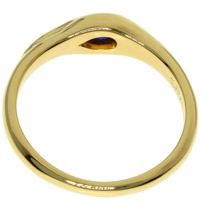 TIFFANY&Co. Pear-shaped sapphire Ring K18 Yellow Gold Ladies [Used]