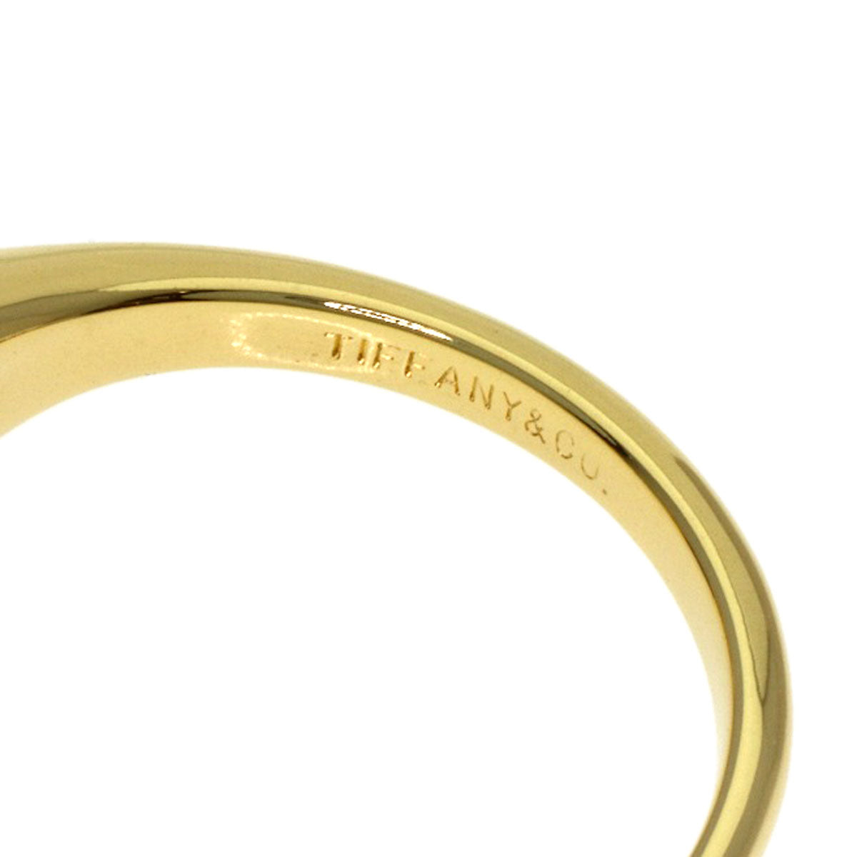 TIFFANY&Co. Pear-shaped sapphire Ring K18 Yellow Gold Ladies [Used]