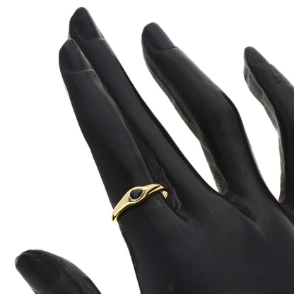 TIFFANY&Co. Pear-shaped sapphire Ring K18 Yellow Gold Ladies [Used]