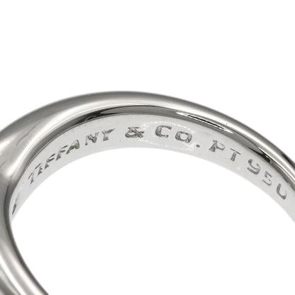 TIFFANY&Co. Elsa Peretti Curved Band 1P Diamond Ring Platinum PT950 Ladies [Used]