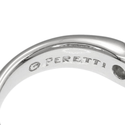 TIFFANY&Co. Elsa Peretti Curved Band 1P Diamond Ring Platinum PT950 Ladies [Used]