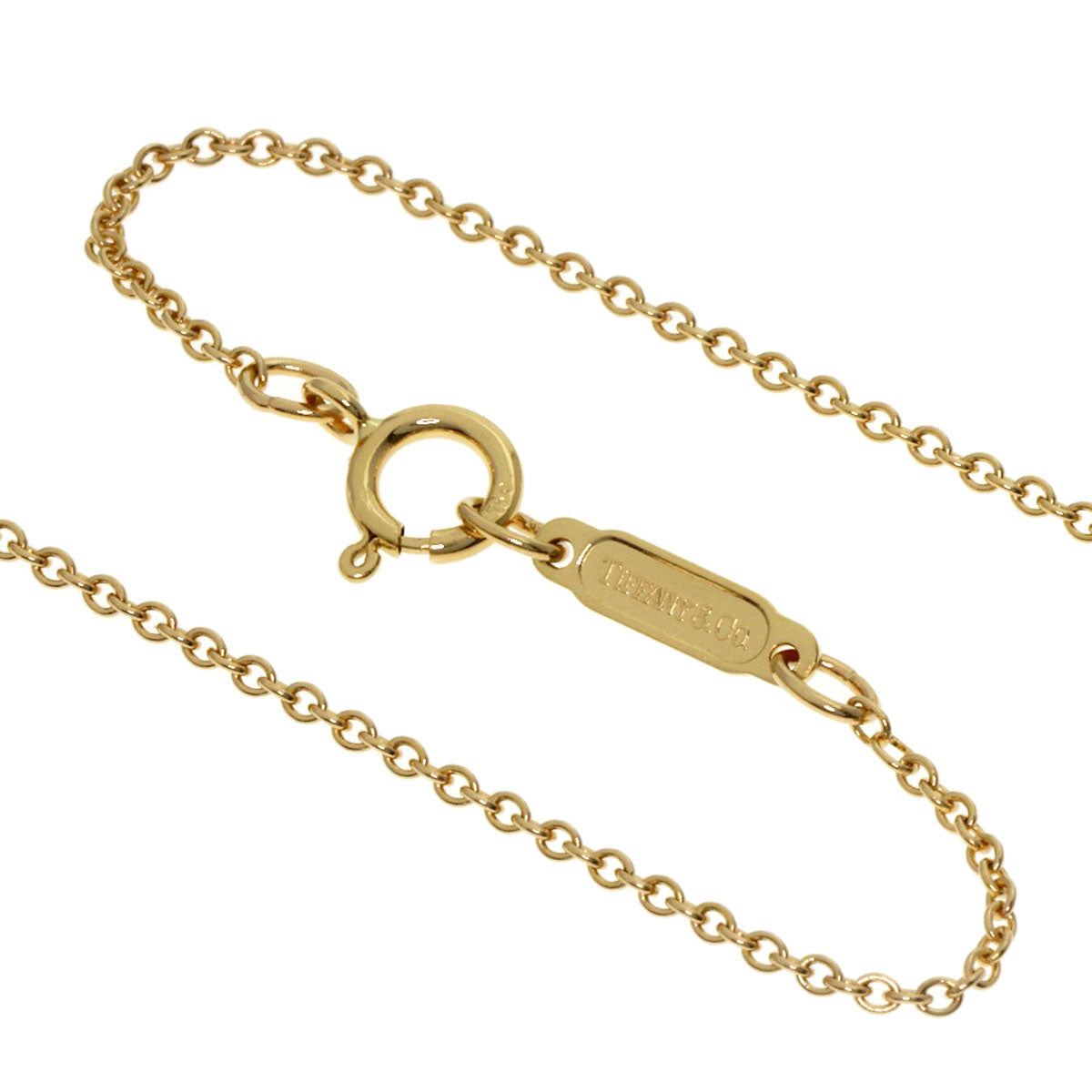 TIFFANY&Co. Chain cross heart Necklace K18 Yellow Gold Ladies [Used]