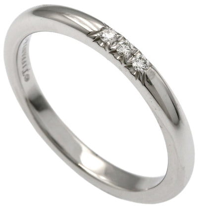 TIFFANY&Co. Forever 3P Diamond Ring Platinum PT950 Ladies [Used]