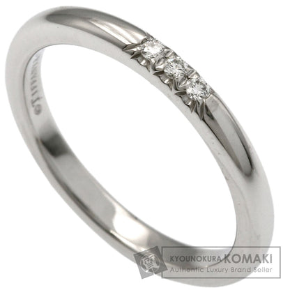 TIFFANY&Co. Forever 3P Diamond Ring Platinum PT950 Ladies [Used]