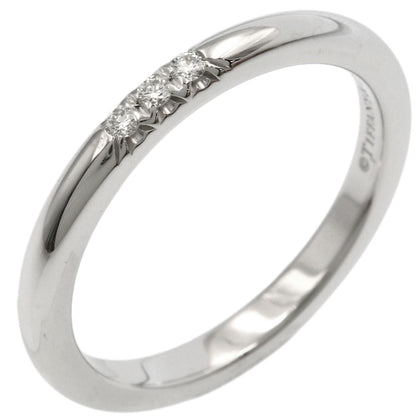 TIFFANY&Co. Forever 3P Diamond Ring Platinum PT950 Ladies [Used]
