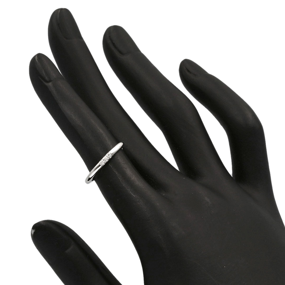 TIFFANY&Co. Forever 3P Diamond Ring Platinum PT950 Ladies [Used]