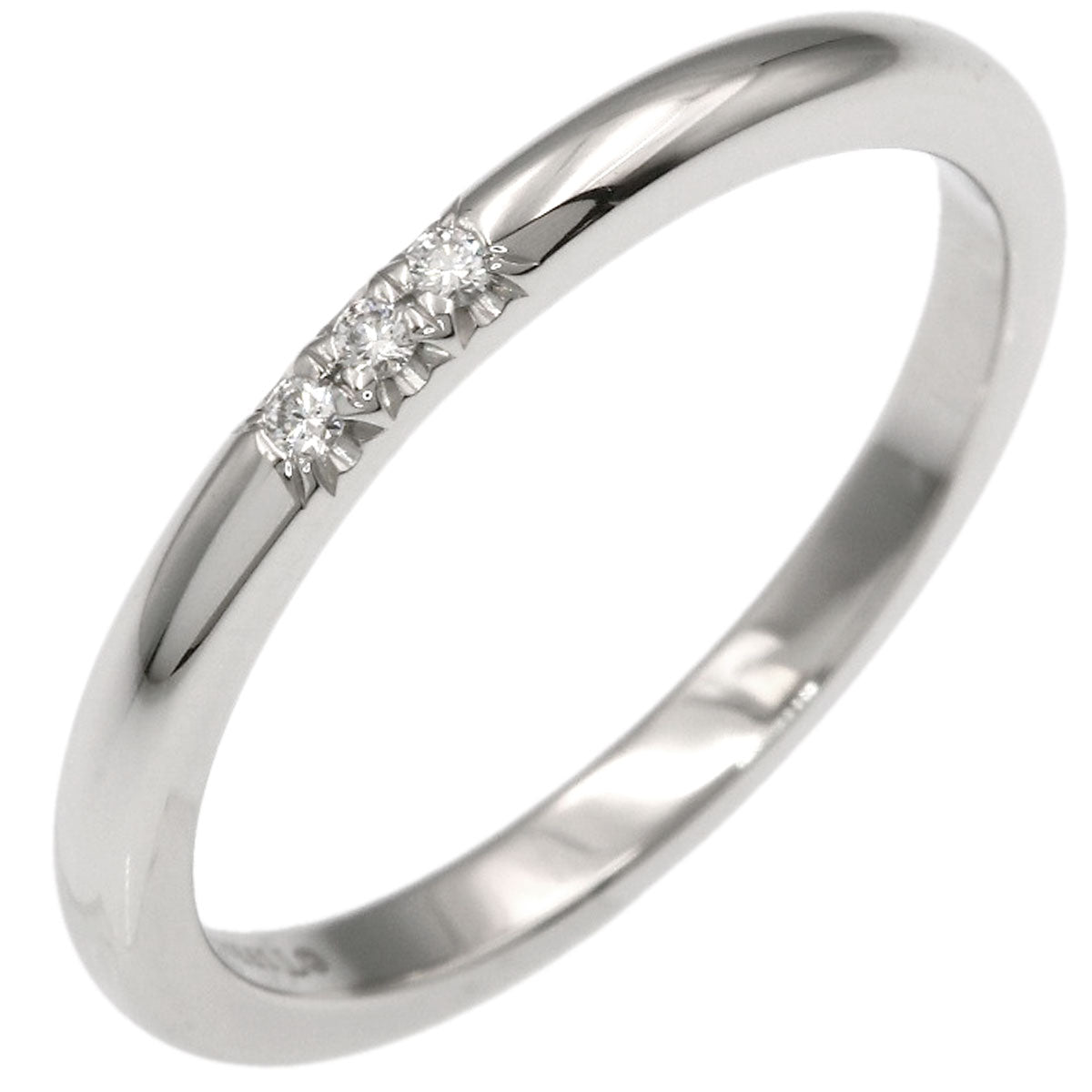 TIFFANY&Co. Forever 3P Diamond Ring Platinum PT950 Ladies [Used]