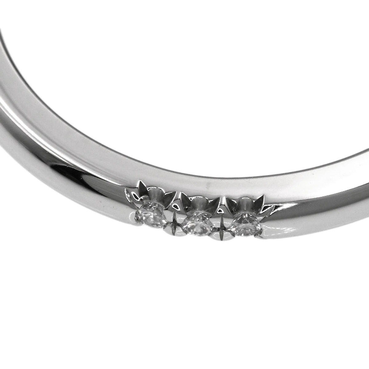 TIFFANY&Co. Forever 3P Diamond Ring Platinum PT950 Ladies [Used]