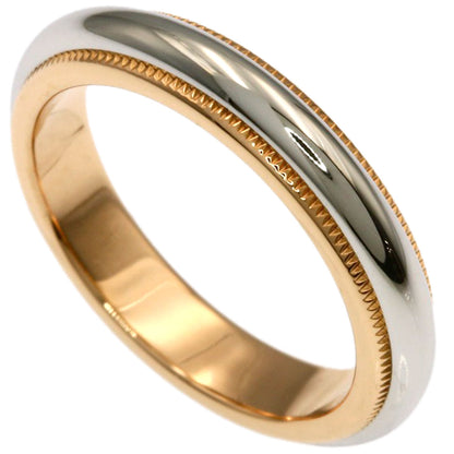 TIFFANY&Co. Milgrain Ring K18 Pink Gold PT950Ladies [Used]