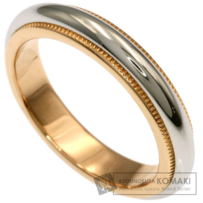 TIFFANY&Co. Milgrain Ring K18 Pink Gold PT950Ladies [Used]