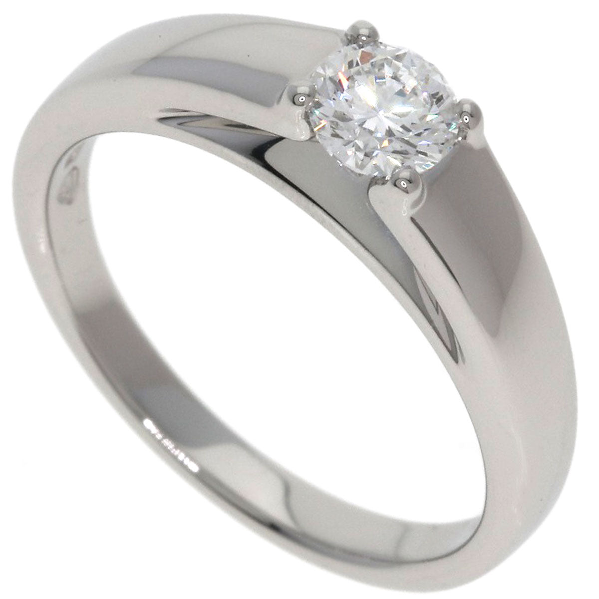 BVLGARI Marie Me Solitaire Diamond Ring Platinum PT950 Ladies [Used]