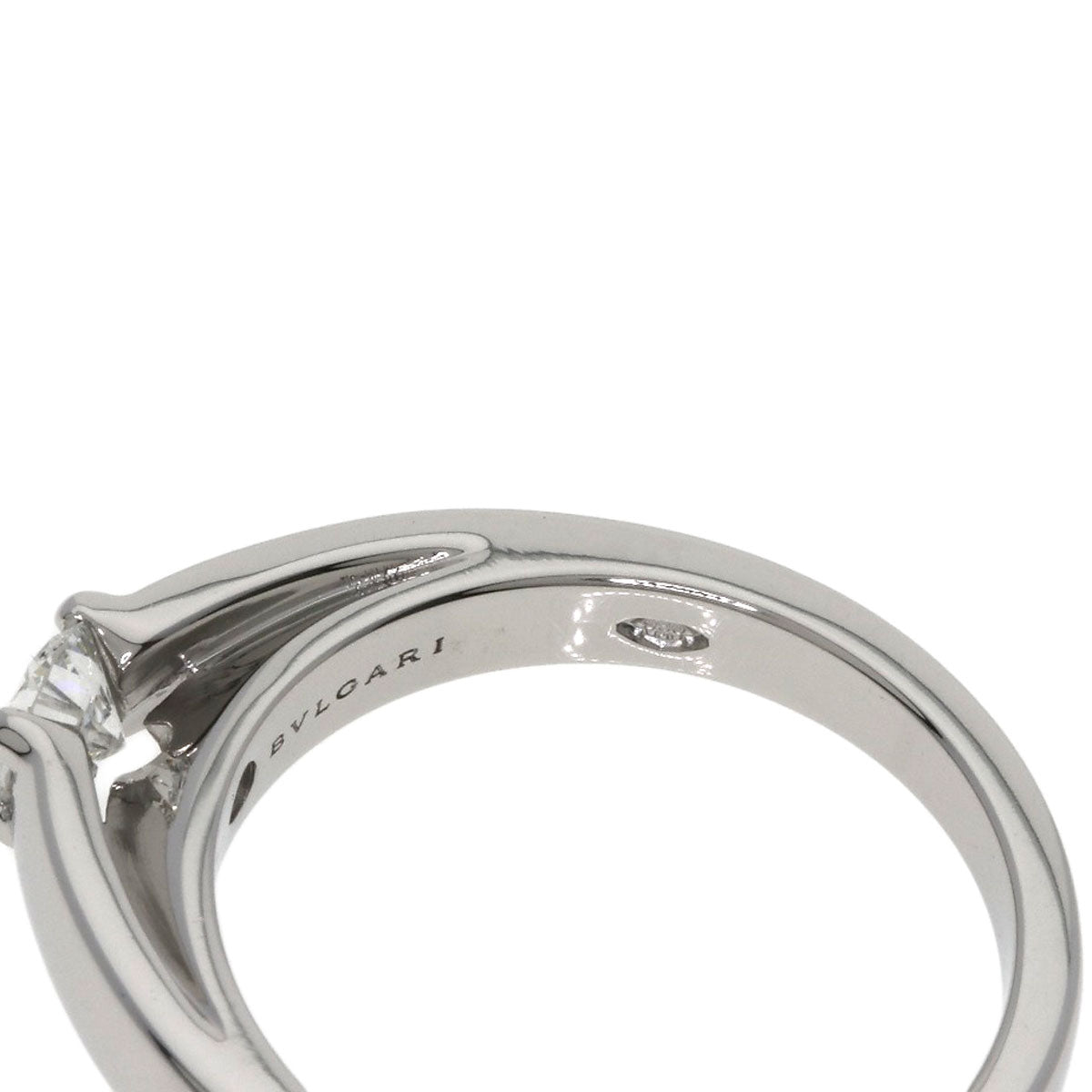 BVLGARI Marie Me Solitaire Diamond Ring Platinum PT950 Ladies [Used]