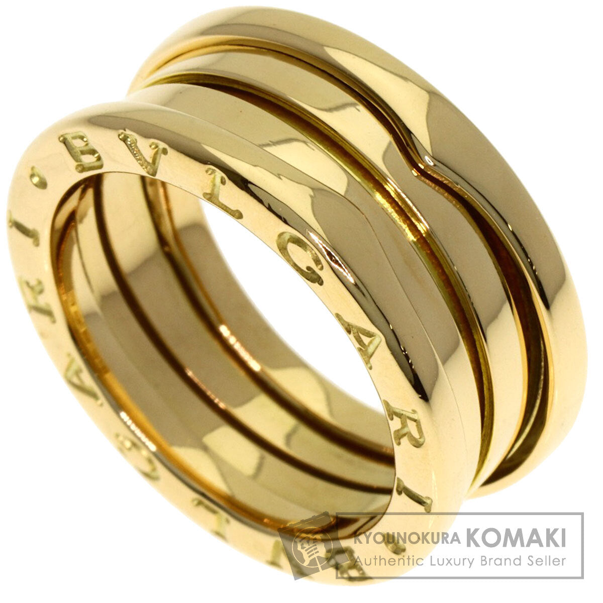 BVLGARI B.zero1 3 band #52 Ring K18 Yellow Gold Ladies [Used]