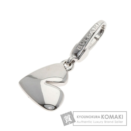 BVLGARI Cuore Heart Charm Pendant top K18 White Gold Ladies [Used]