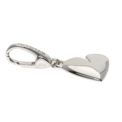 BVLGARI Cuore Heart Charm Pendant top K18 White Gold Ladies [Used]