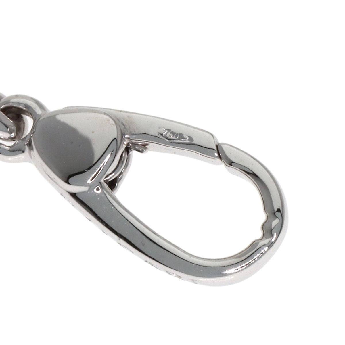 BVLGARI Cuore Heart Charm Pendant top K18 White Gold Ladies [Used]