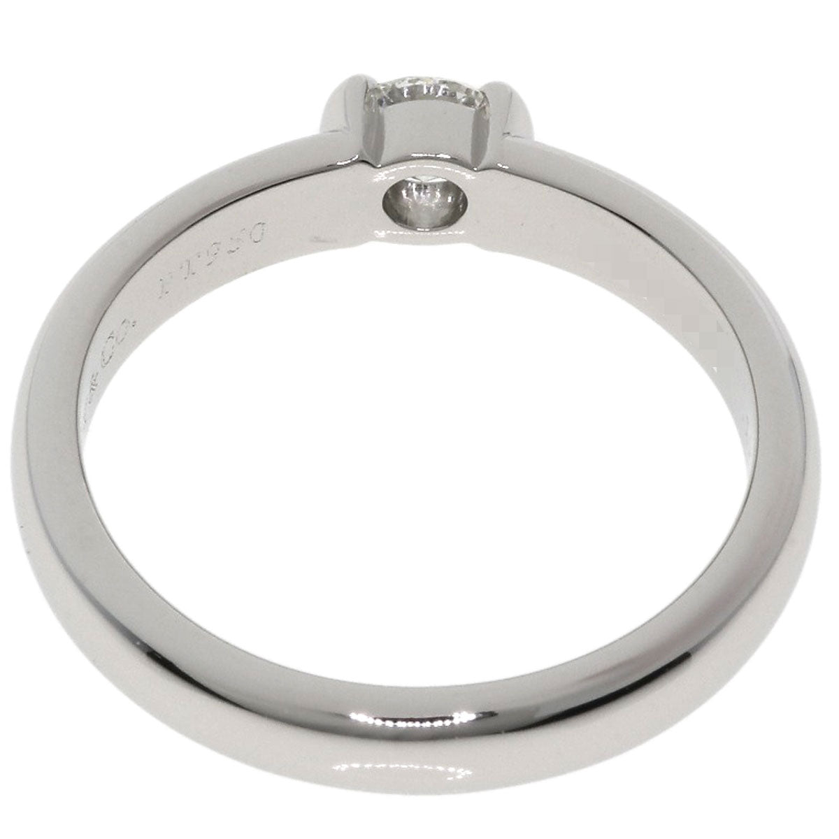 TIFFANY&Co. Dots Solitaire Diamond Ring Platinum PT950 Ladies [Used]