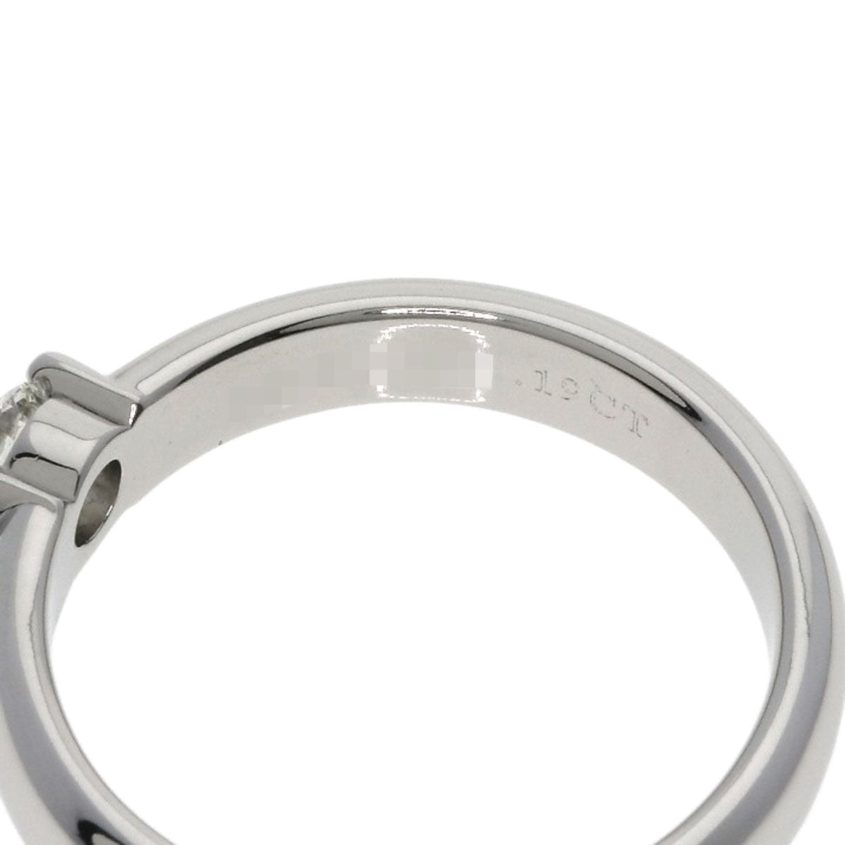 TIFFANY&Co. Dots Solitaire Diamond Ring Platinum PT950 Ladies [Used]