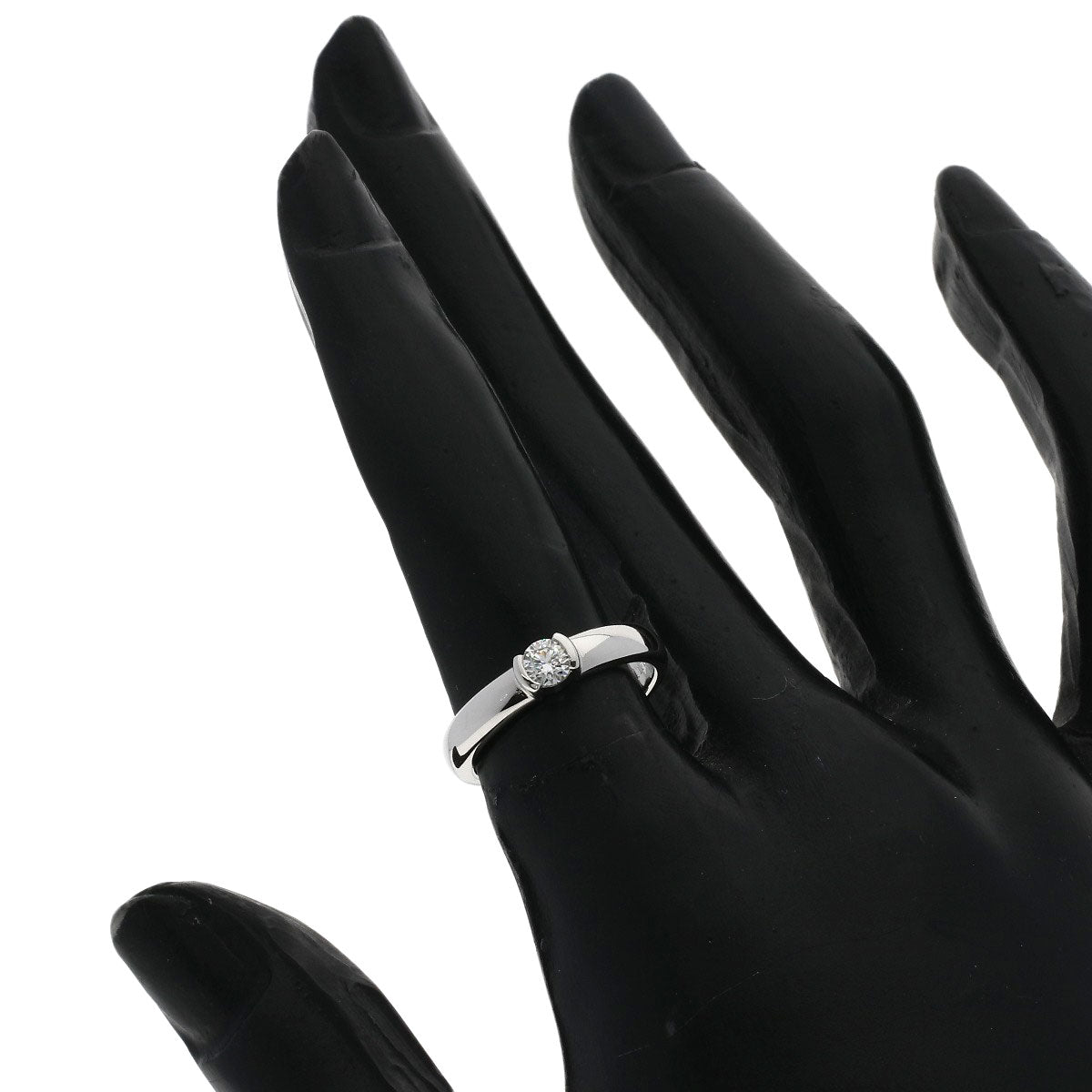 TIFFANY&Co. Dots Solitaire Diamond Ring Platinum PT950 Ladies [Used]