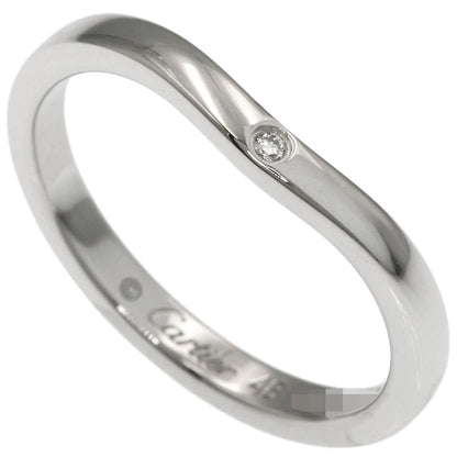 CARTIER Ballerina Curve 3P Diamond #48 Ring Platinum PT950 Ladies [Used]