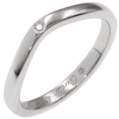 CARTIER Ballerina Curve 3P Diamond #48 Ring Platinum PT950 Ladies [Used]