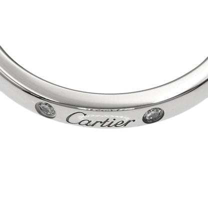 CARTIER Ballerina Curve 3P Diamond #48 Ring Platinum PT950 Ladies [Used]