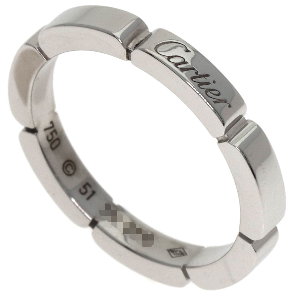 CARTIER Mayon PANTHERE # 51 Ring K18 White Gold Ladies [Used]