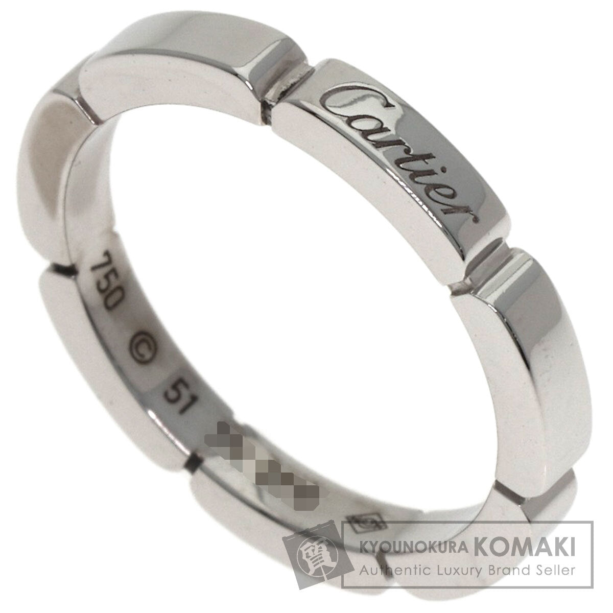 CARTIER Mayon PANTHERE # 51 Ring K18 White Gold Ladies [Used]